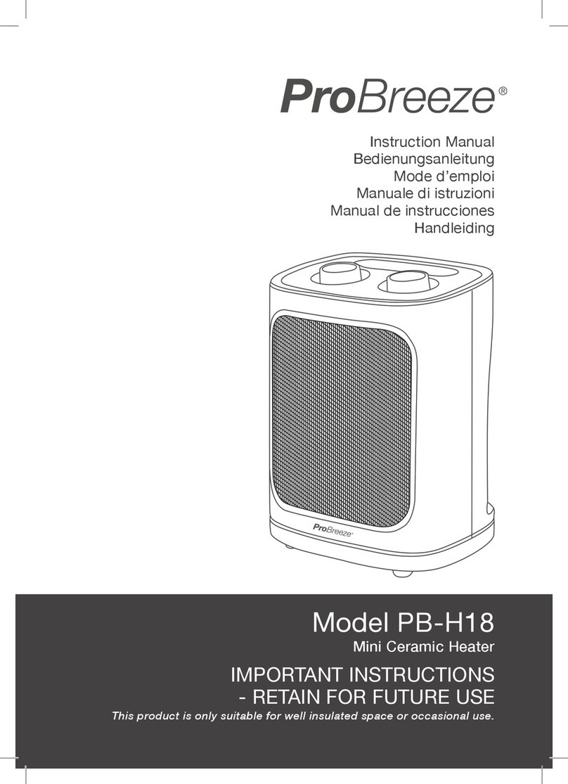 Pro Breeze PB-H18 User manual