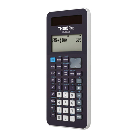 Texas Instruments MathPrint TI-30X Plus User manual