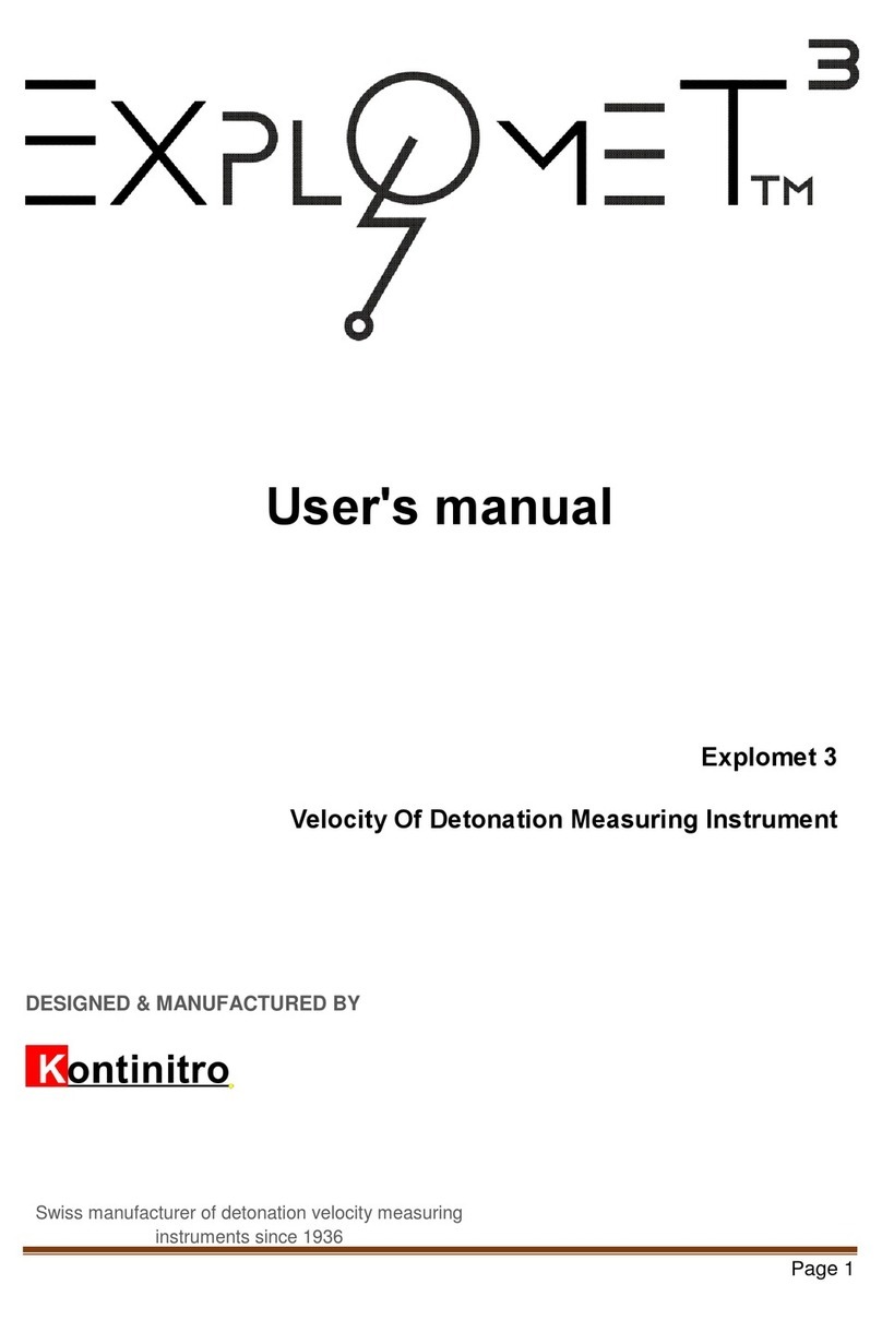 KONTINITRO EXPLOMET 3 user manual