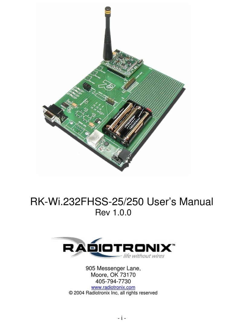 Radiotronix RK-Wi.232FHSS-25/250 user manual