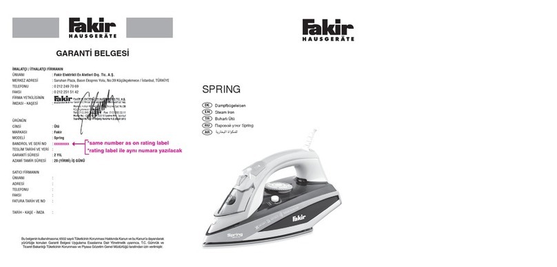 Fakir SPRING manual