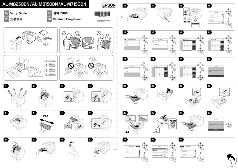 Epson AL-M8250DN Setup guide