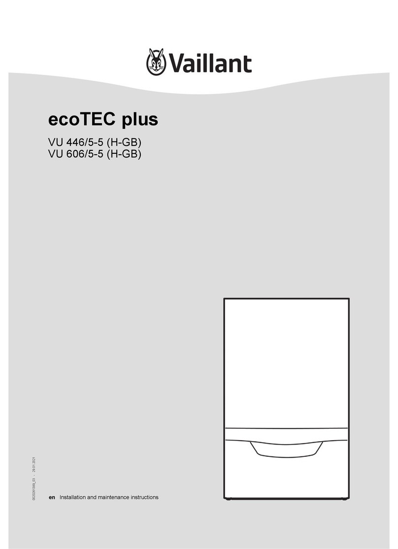 Vaillant ecoTEC plus VU 446/5-5 (H-GB) Installation and maintenance instructions