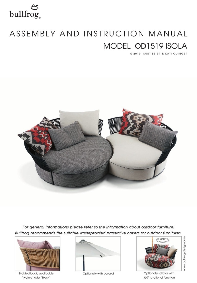 BullFrog ISOLA OD1519 Assembly and instruction manual