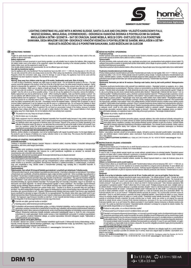 Somogyi Elektronic home DRM10 Instructions & warnings