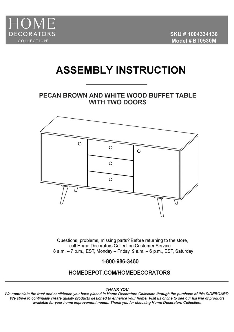 Home Decorators Collection BT0530M Assembly instruction