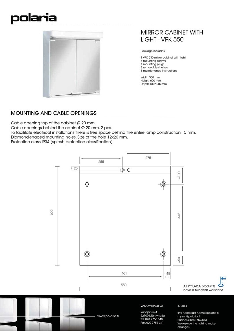POLARIA VPK 550 manual