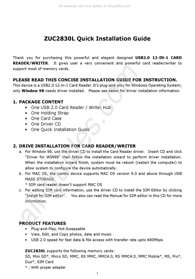 Zonet ZUC2830L Quick installation guide