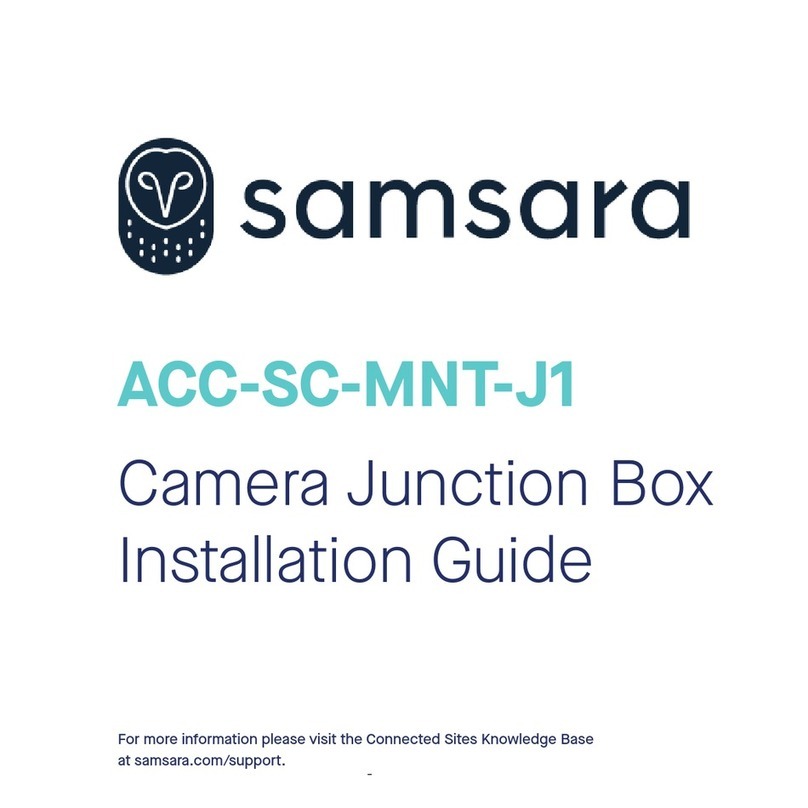 Samsara ACC-SC-MNT-J1 installation guide Samsara ACC-SC-MNT-J1 installation guide