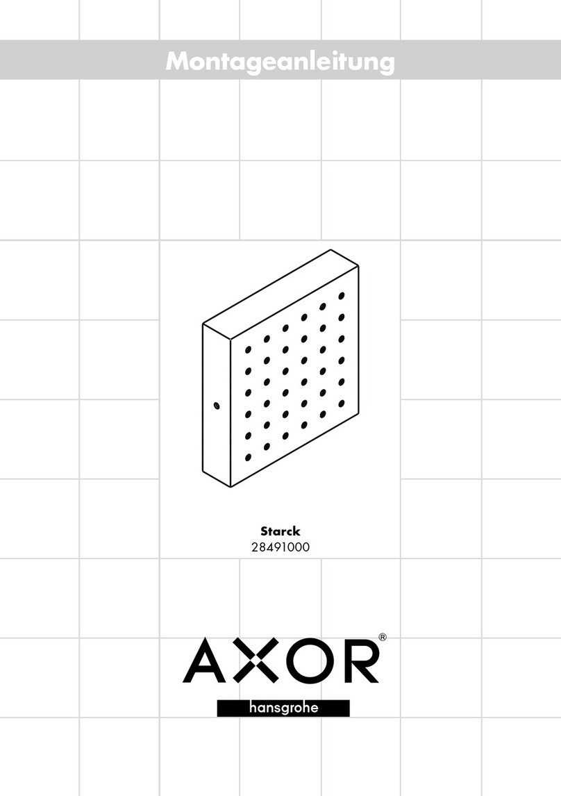 Hans Grohe Axor Starch 28491000 installation instructions Hans Grohe Axor Starch 28491000 installation instructions
