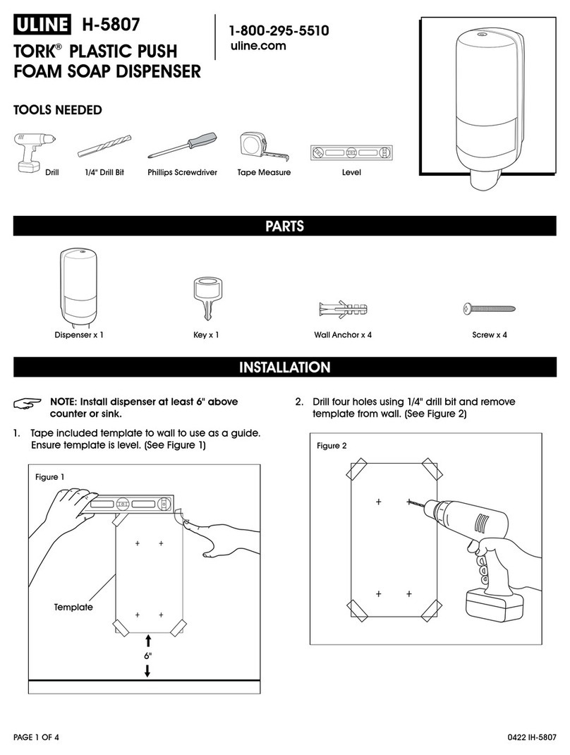 U-Line TORK H-5807 User manual