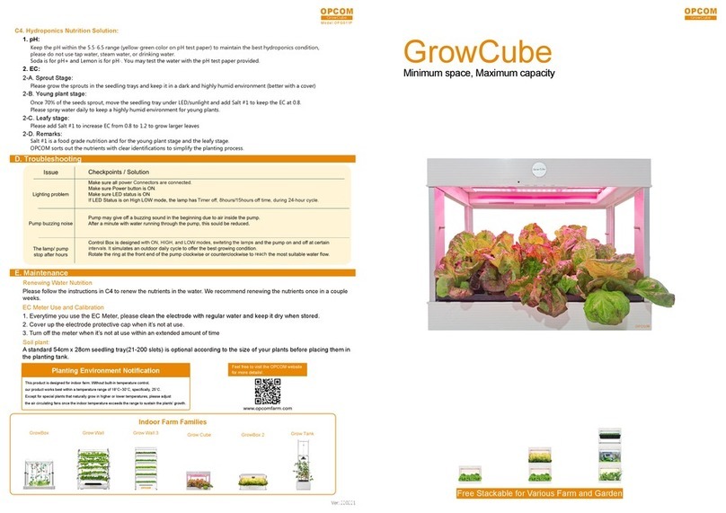 OPCOM GrowCube OFG011P quick guide