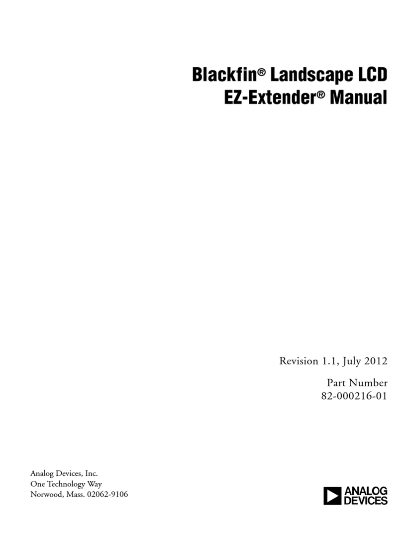 Analog Devices Blackfin Landscape LCD EZ-Extender... User manual