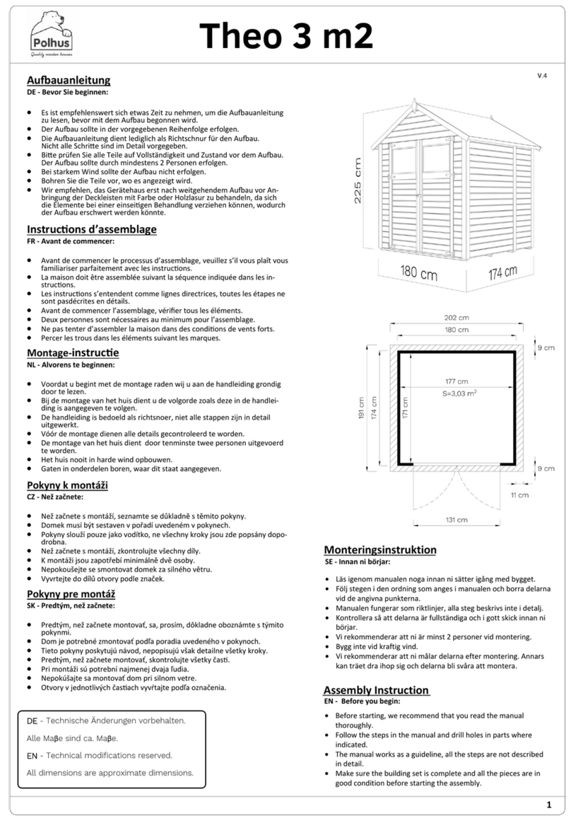Polhus Theo 3 m2 Assembly instruction Polhus Theo 3 m2 Assembly instruction