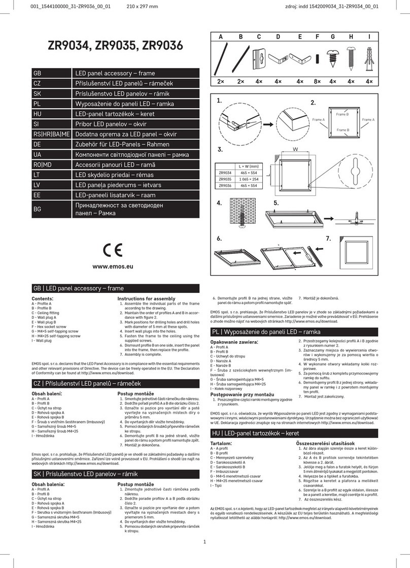 Emos ZR9034 Instructions for assembly Emos ZR9034 Instructions for assembly