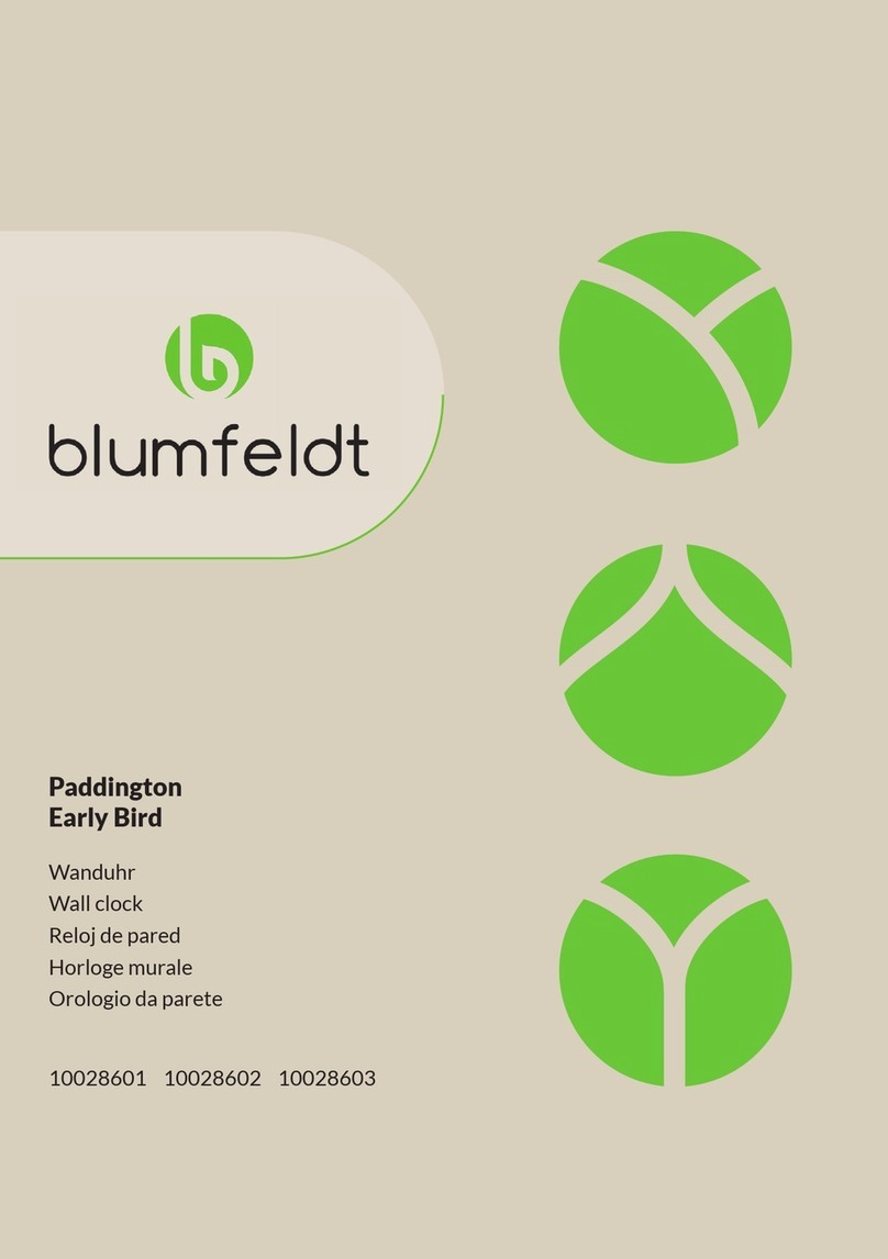 Blumfeldt Paddington Early Bird User manual
