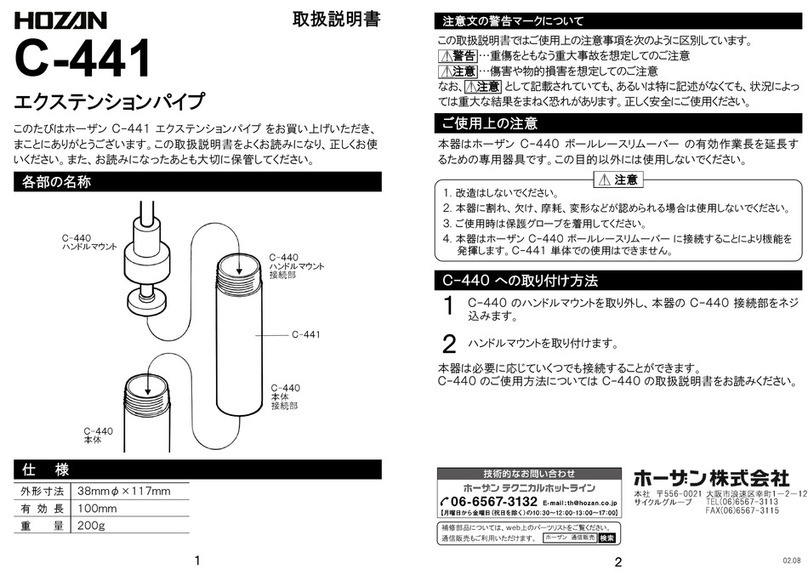 HOZAN C-441 instruction manual
