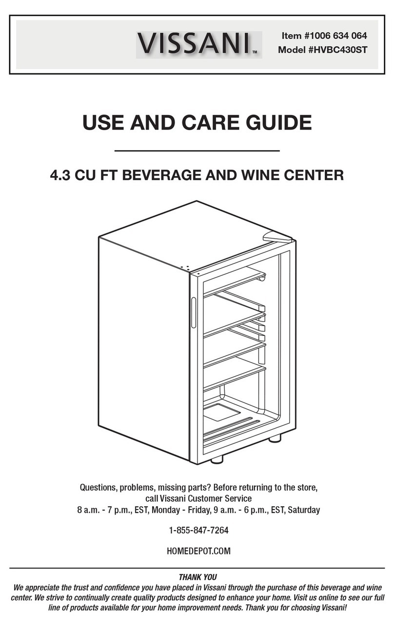 Vissani HVBC430ST Use and care guide