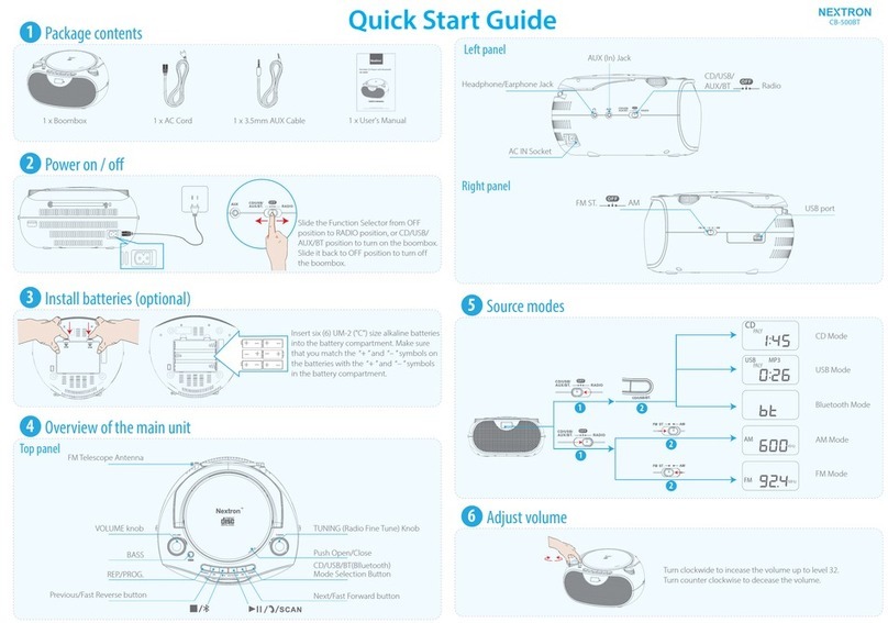 Nextron CB-500BT quick start guide