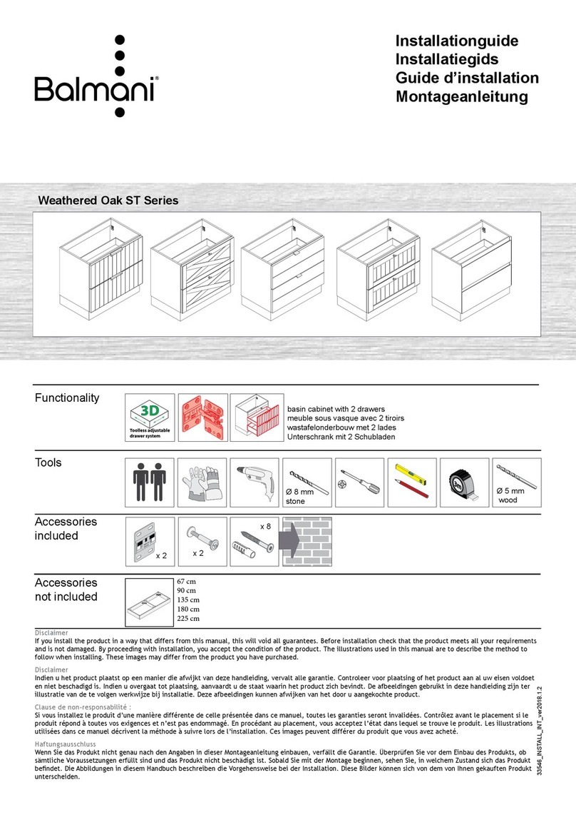 Balmani Weathered Oak ST Series User manual Balmani Weathered Oak ST Series User manual