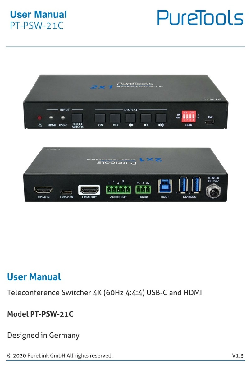 PureTools PT-PSW-21C user manual