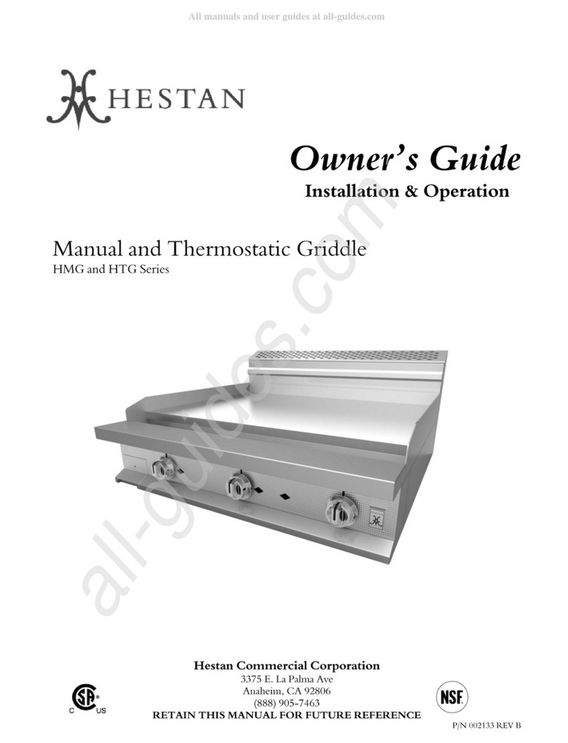 hestan HMG Series User manual