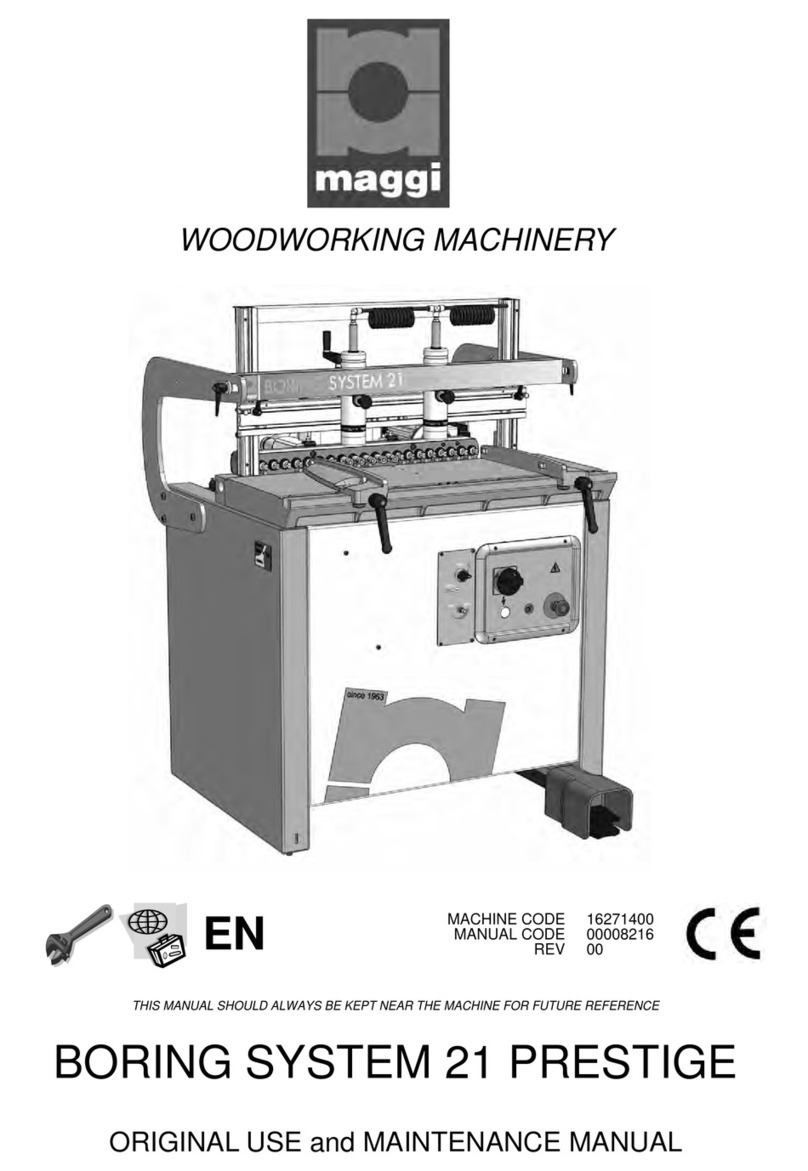 Maggi 21 Prestige Use and maintenance manual