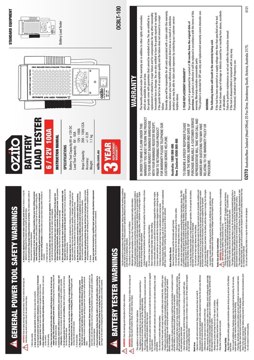 Ozito OCBLT-100 instruction manual