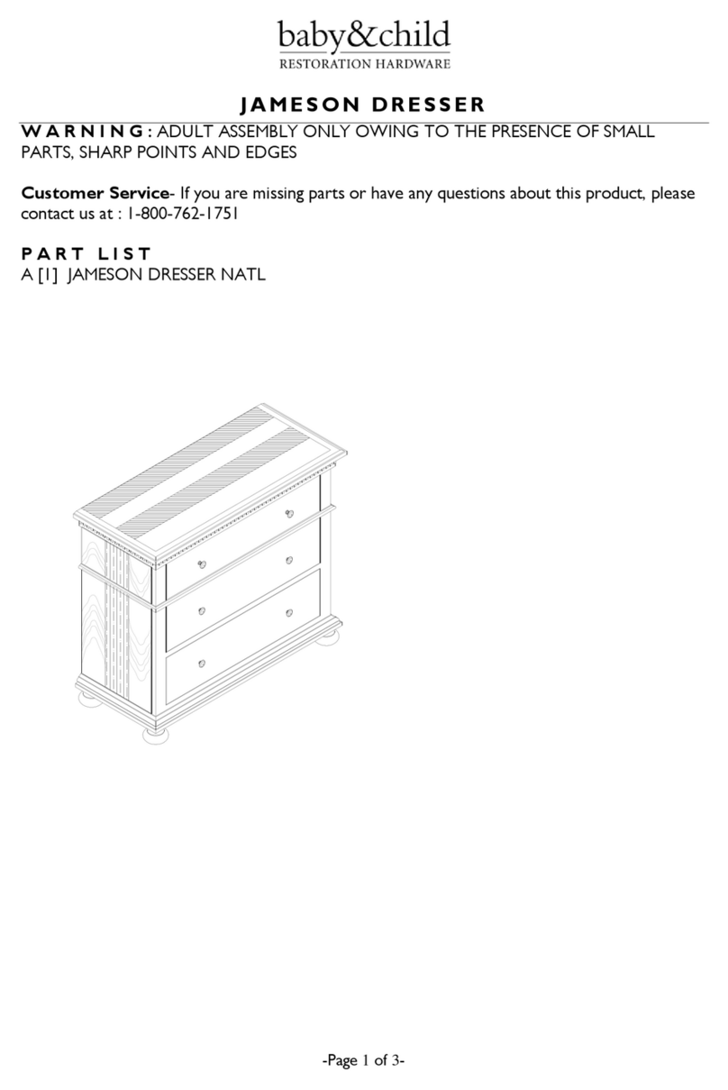 baby&child JAMESON DRESSER manual baby&child JAMESON DRESSER manual