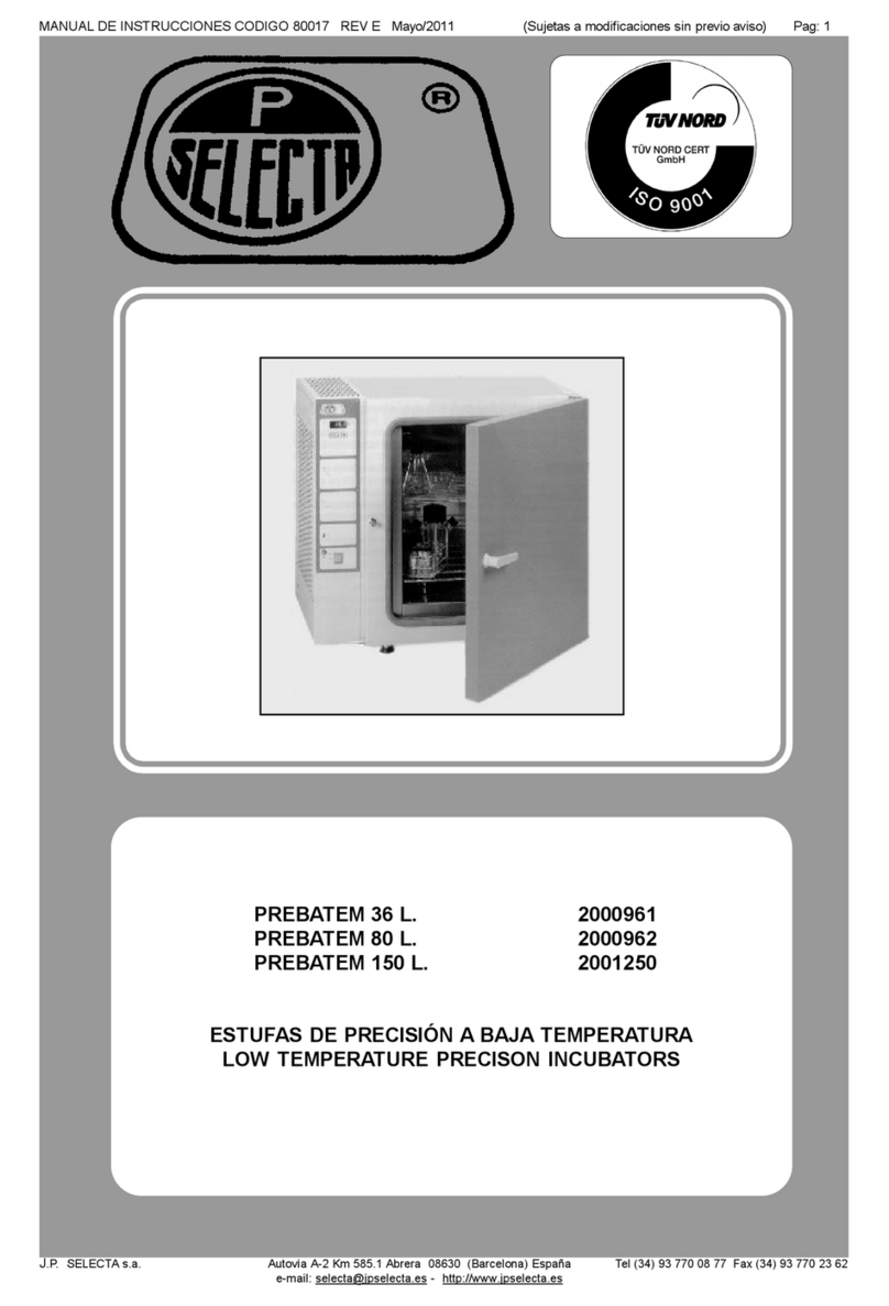 Selecta PREBATEM 36 L User manual