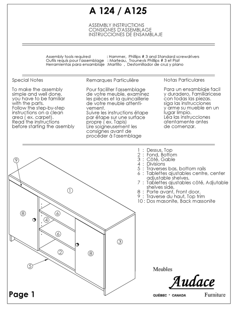 Audace A 124 Assembly instructions Audace A 124 Assembly instructions
