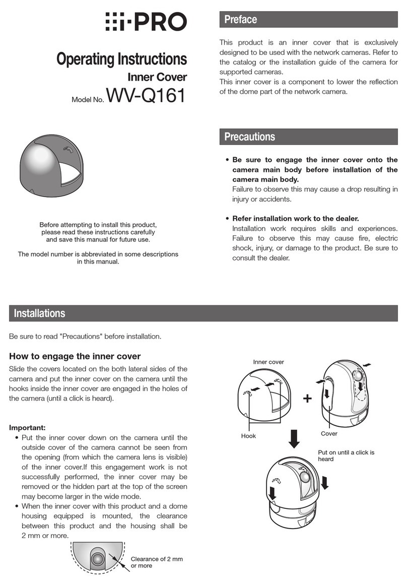 i-PRO WV-Q161 operating instructions