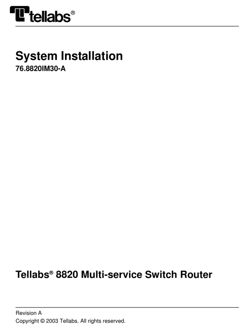 Tellabs 8820 MSR System installation
