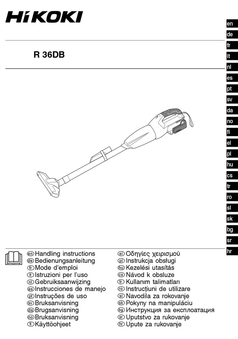 HIKOKI R 36DB Handling instructions