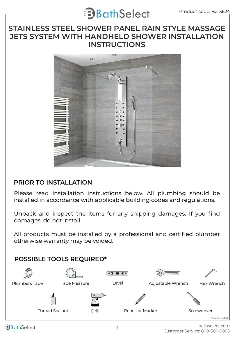 BATHSELECT BZ-5624 User manual