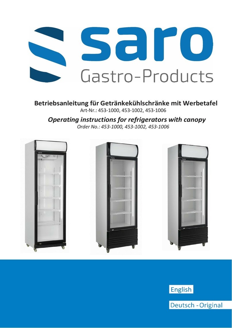 Gastro saro GTK425 operating instructions