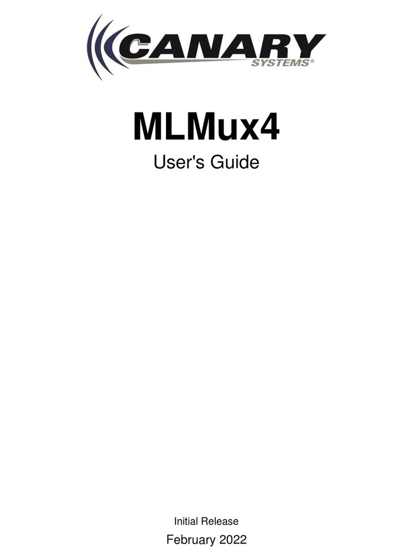 Canary Systems MLMux4 User manual