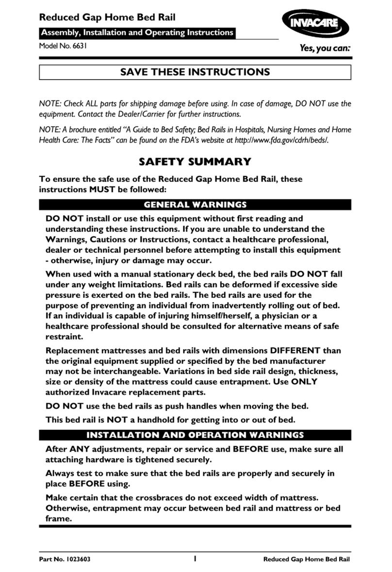 Invacare 6631 Assembly instructions