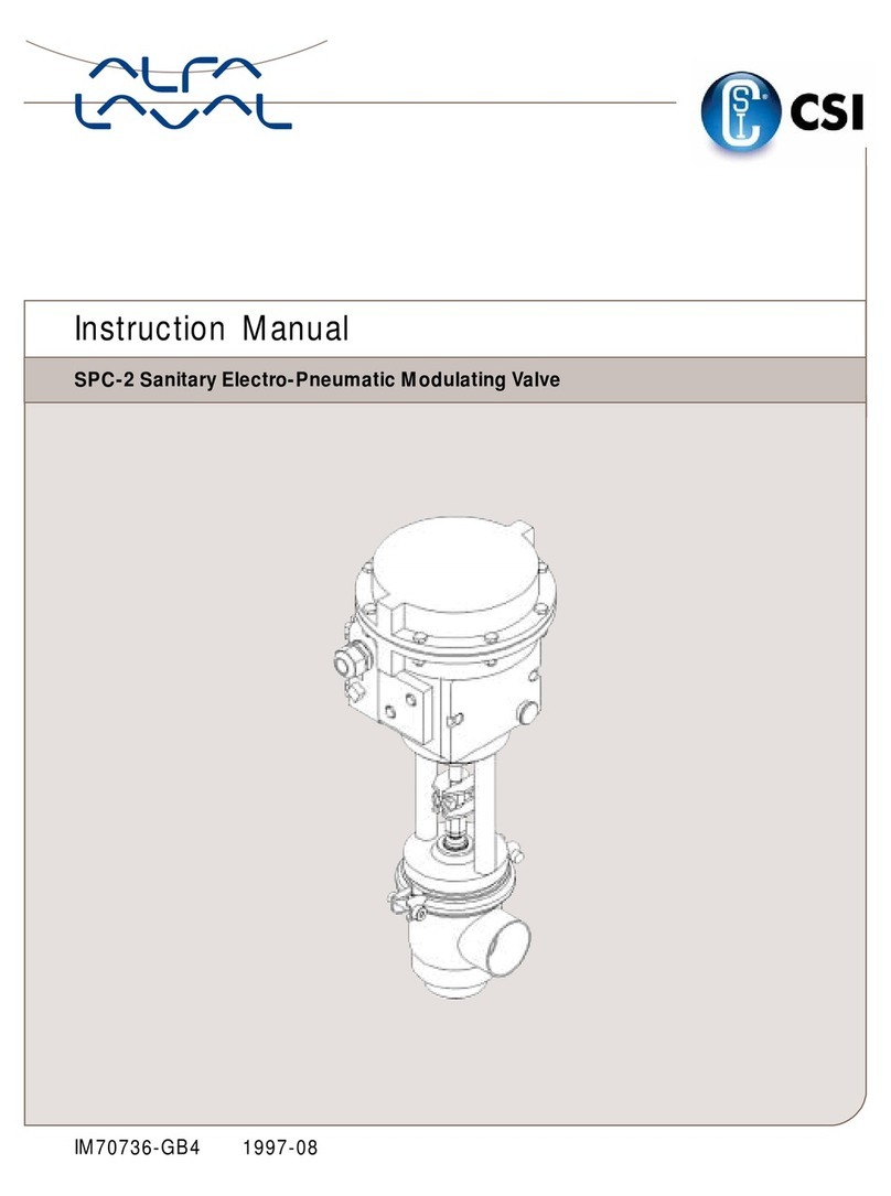 Alfalaval CSI SPC-2 User manual Alfalaval CSI SPC-2 User manual