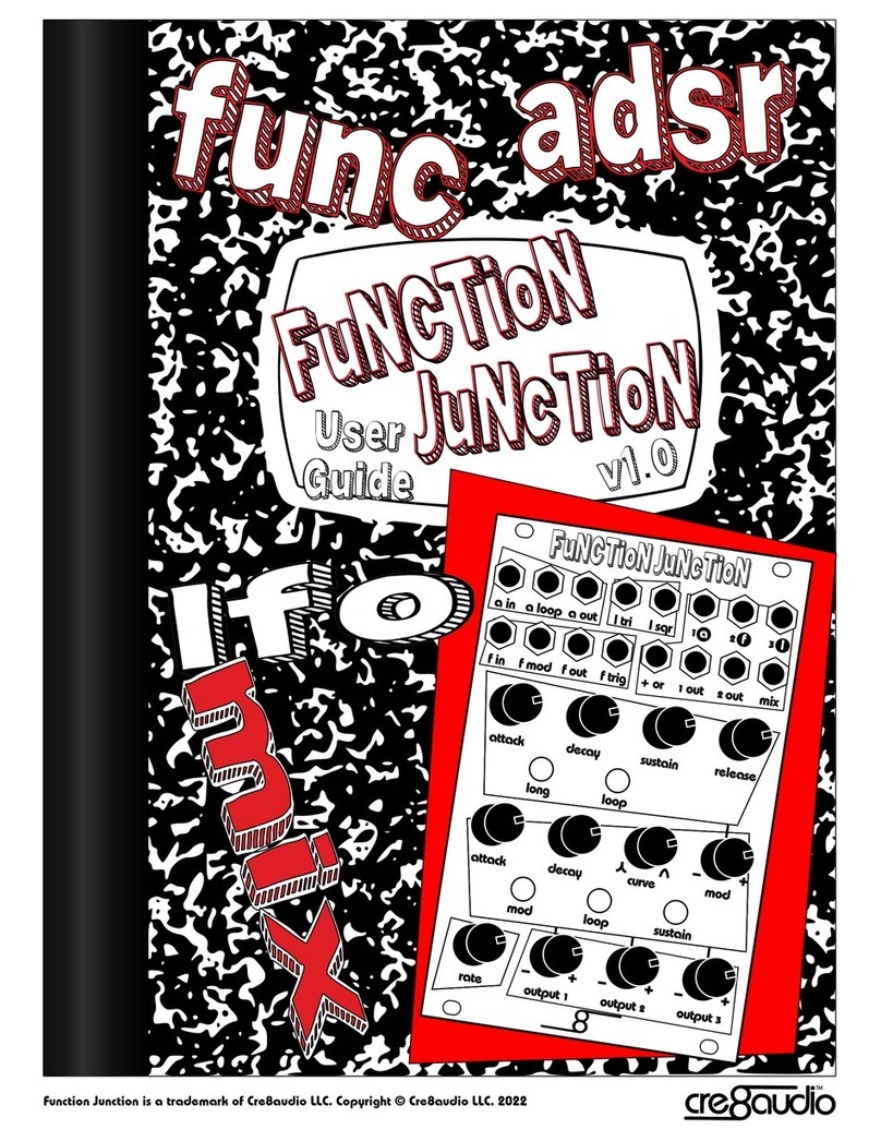 cre8audio Function Junction user guide