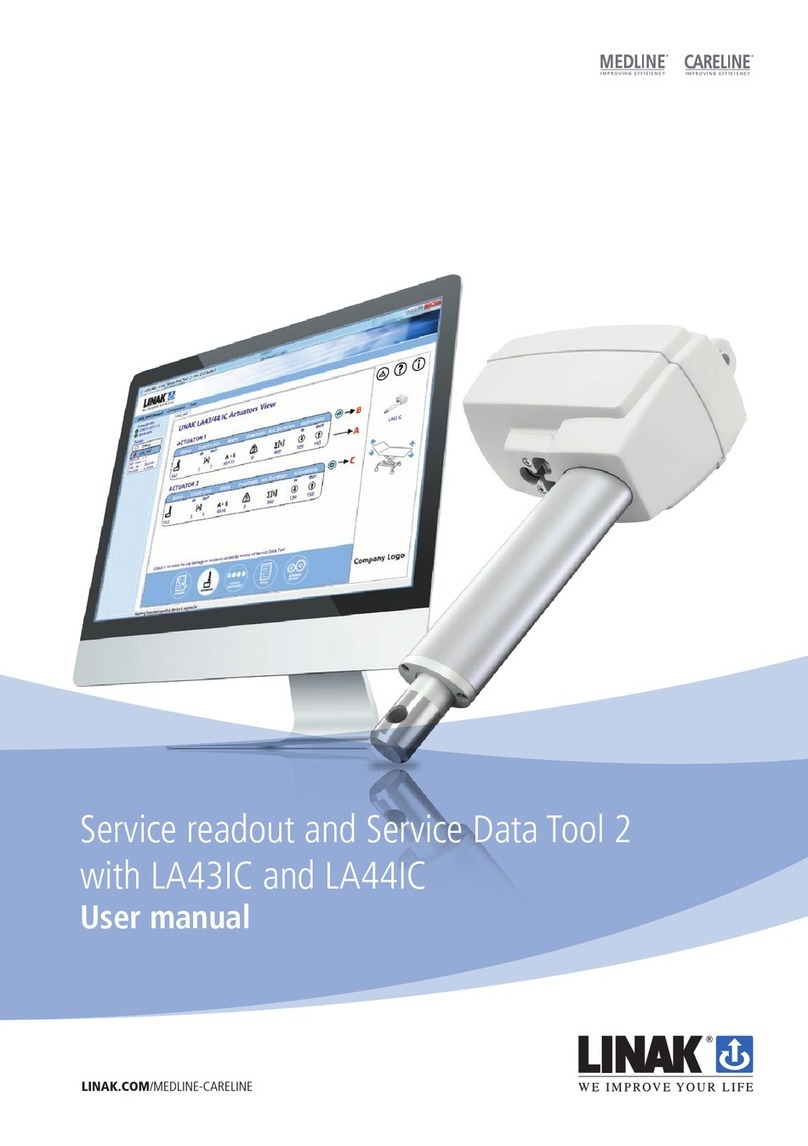 Linak MEDLINE CARELINE Service readout User manual Linak MEDLINE CARELINE Service readout User manual