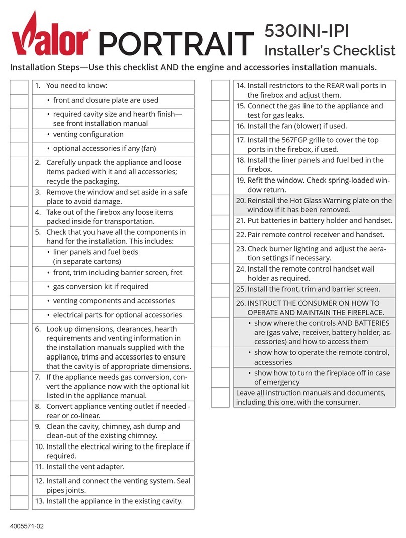 Valor Portrait Series User manual