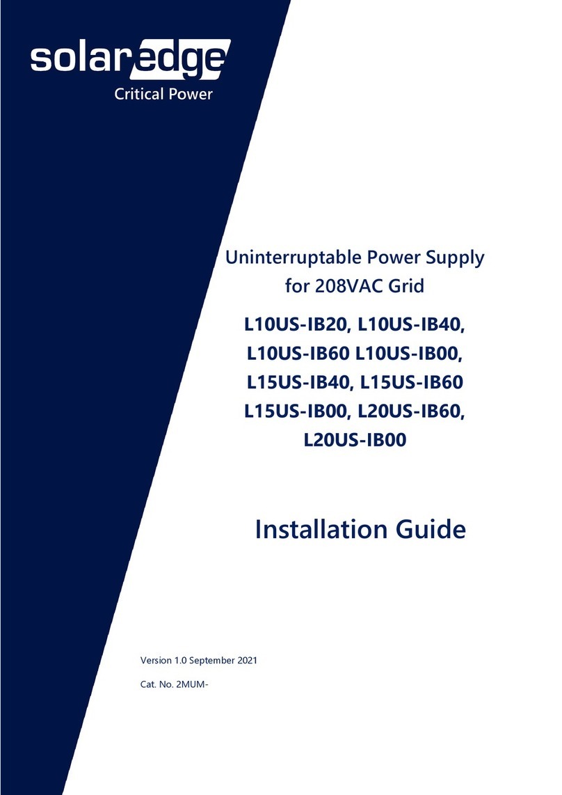 SolarEdge L10US-IB20 User manual