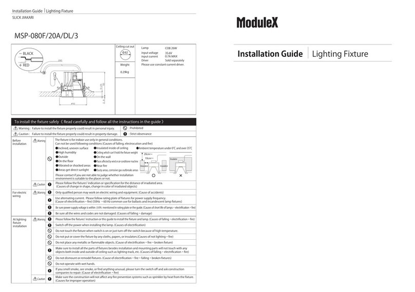 Modulex MSP-080F installation guide