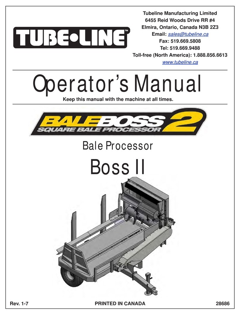 Tube-Line BALE BOSS II Operator's manual