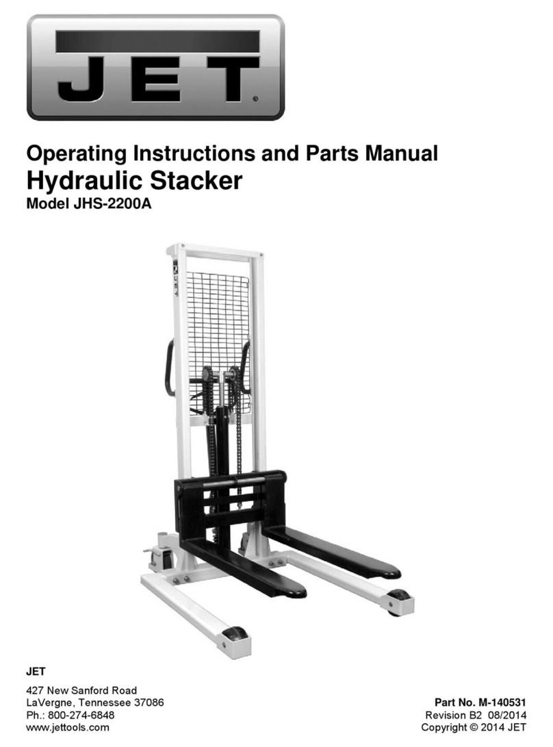 Jet JHS-2200A Operating instructions and parts manual