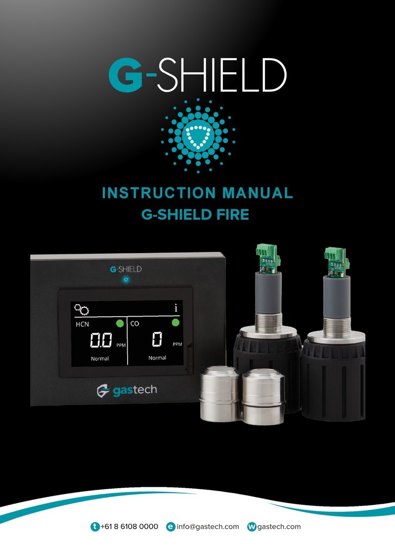 GasTech G-Shield Fire instruction manual