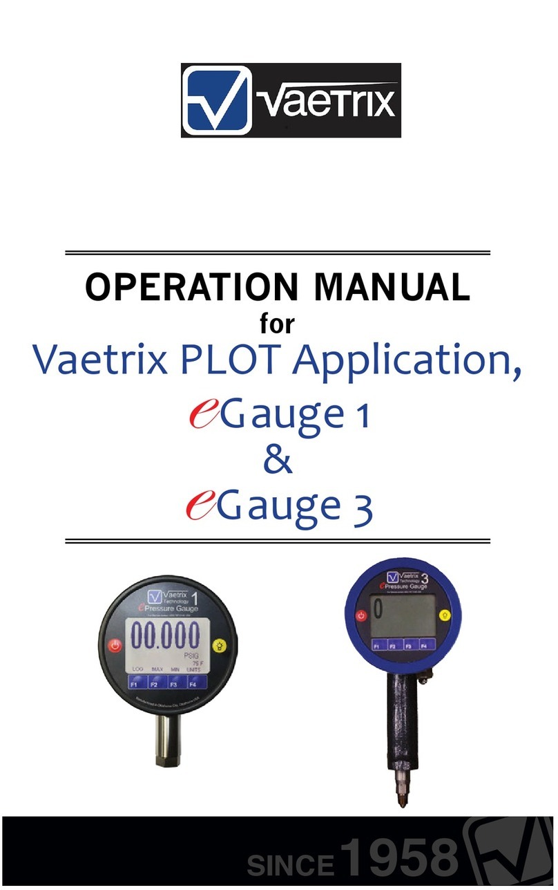 vaetrix e Gauge 1 Operation manual