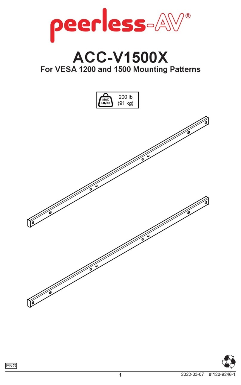 peerless-AV ACC-V1500X User manual