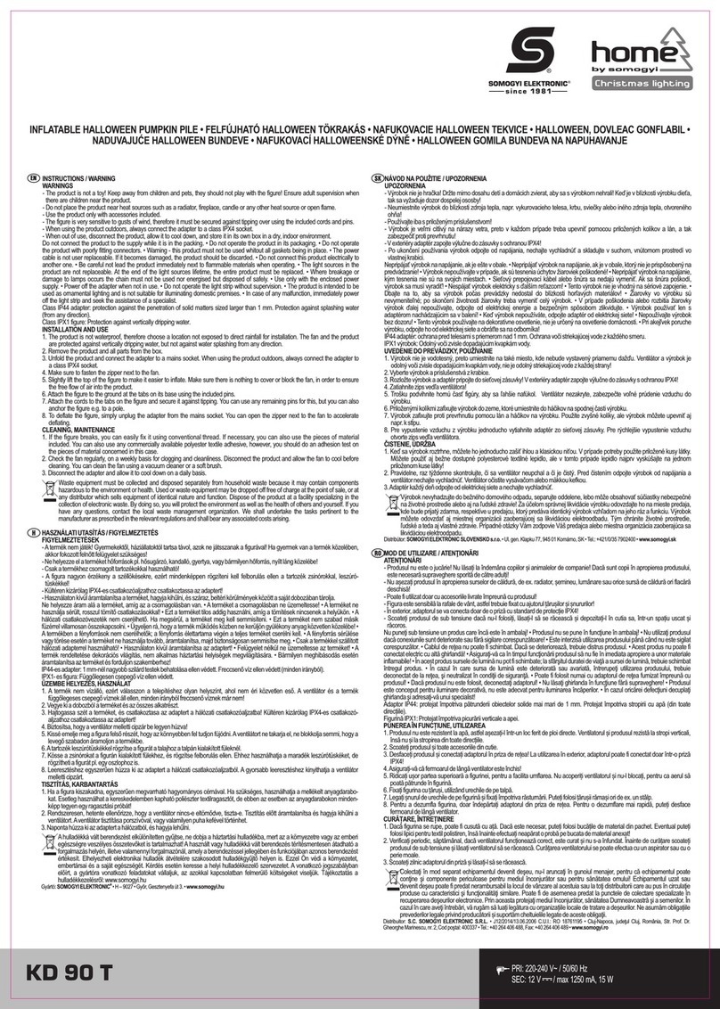 Somogyi home KD 90 T quick start guide